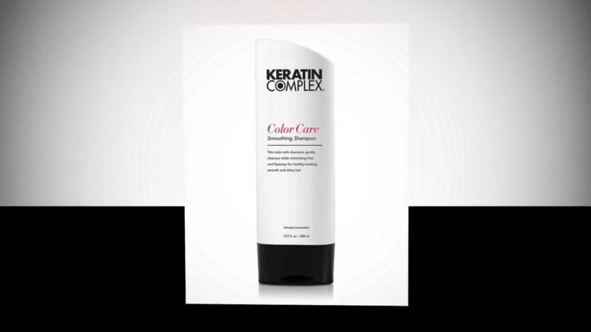 The Image Shows a Bottle of Keratin Complex Color Care Smoothing Shampoo